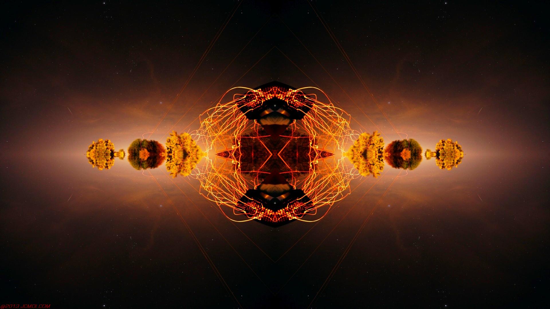 Chimney Sparks Abstract Artwork Timelapse Still Images